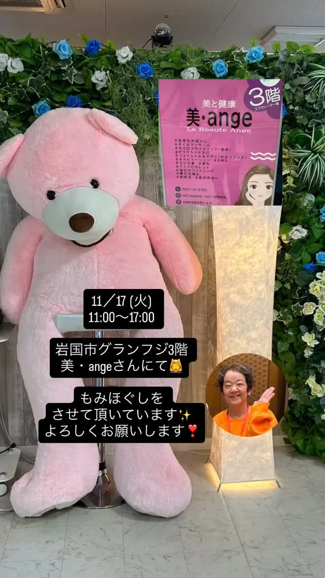 11／17(火)  11:00〜17:00🕒 